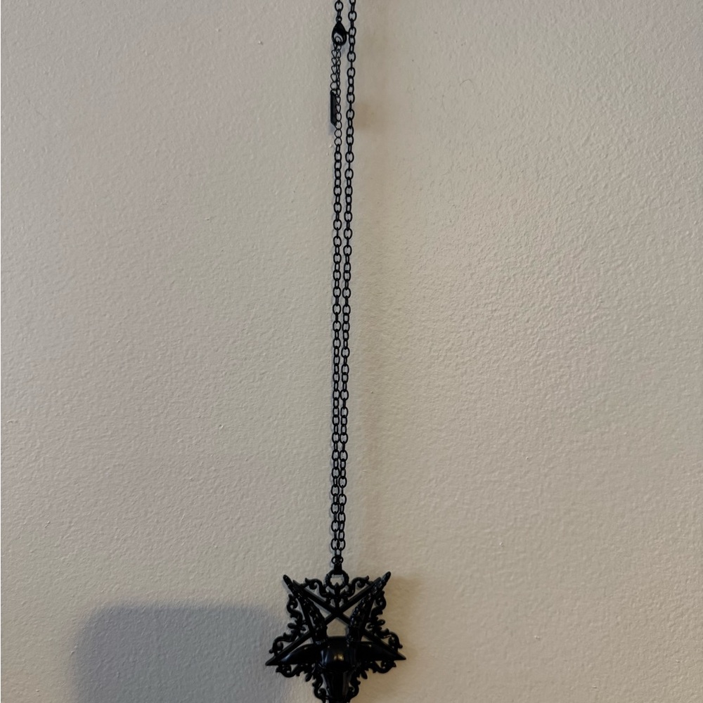 Killstar Black baphomet Necklace